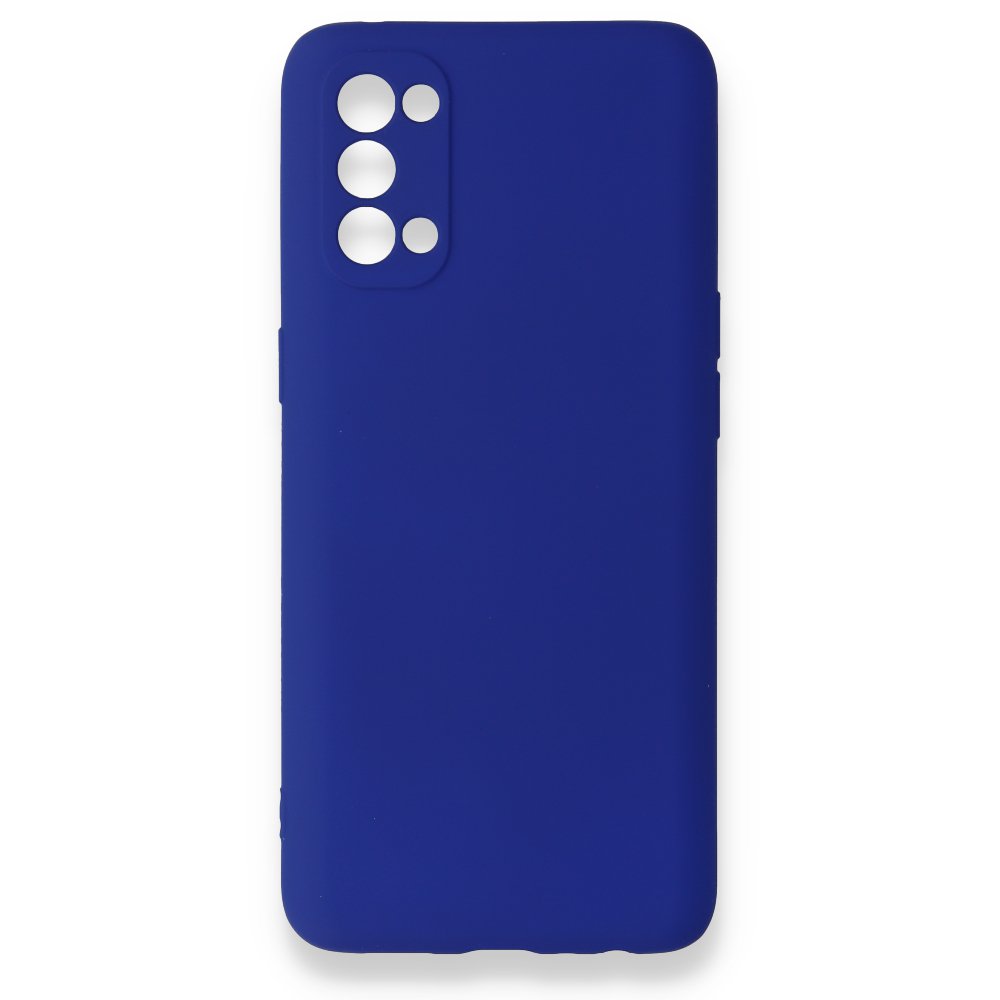  Oppo Reno 4 Kılıf First Silikon - Lacivert