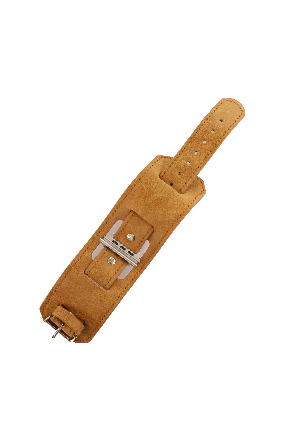 Apple Watch Ultra 49mm NL17 Deri Kordon - Taba Apple Watch Ultra 49mm NL17 Deri Kordon - Taba