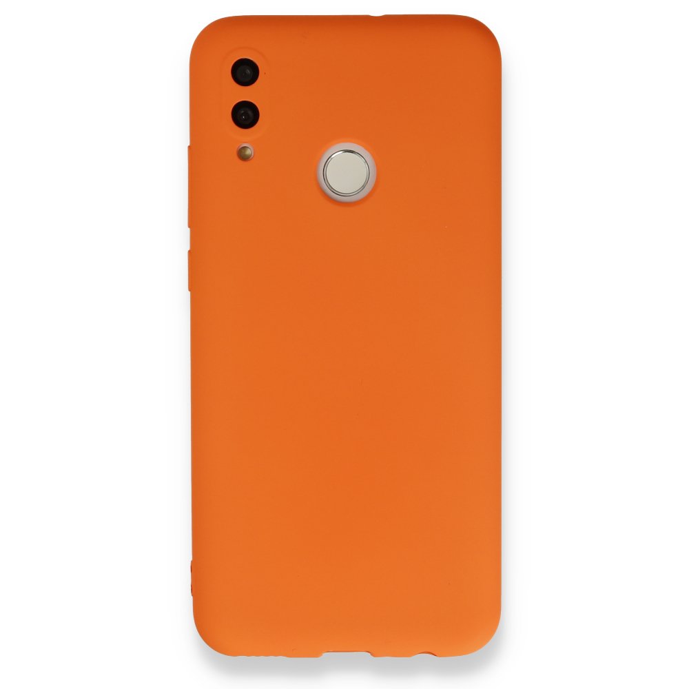 Huawei P Smart 2019 Kılıf Nano içi Kadife Silikon - Turuncu  Huawei P Smart 2019 Kılıf Nano içi Kadife Silikon - Turuncu