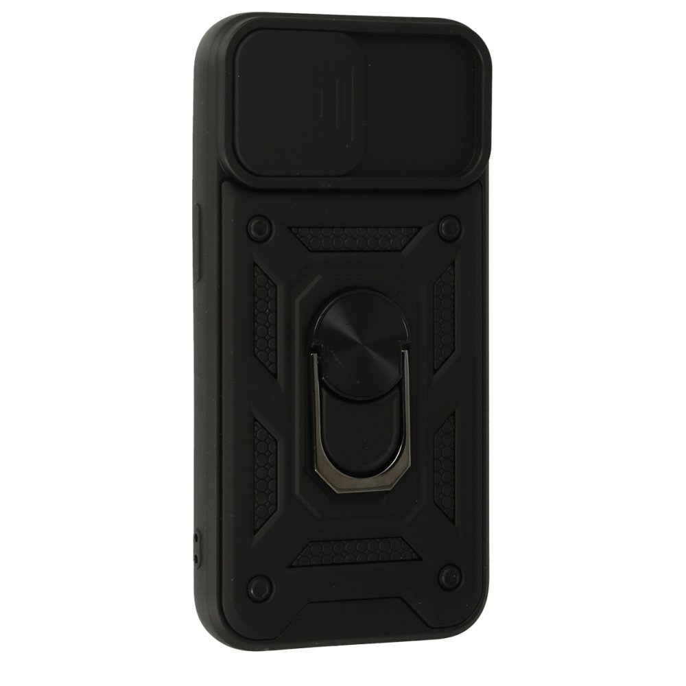 iPhone 15 Kılıf Pars Lens Yüzüklü Silikon - Siyah  iPhone 15 Kılıf Pars Lens Yüzüklü Silikon - Siyah