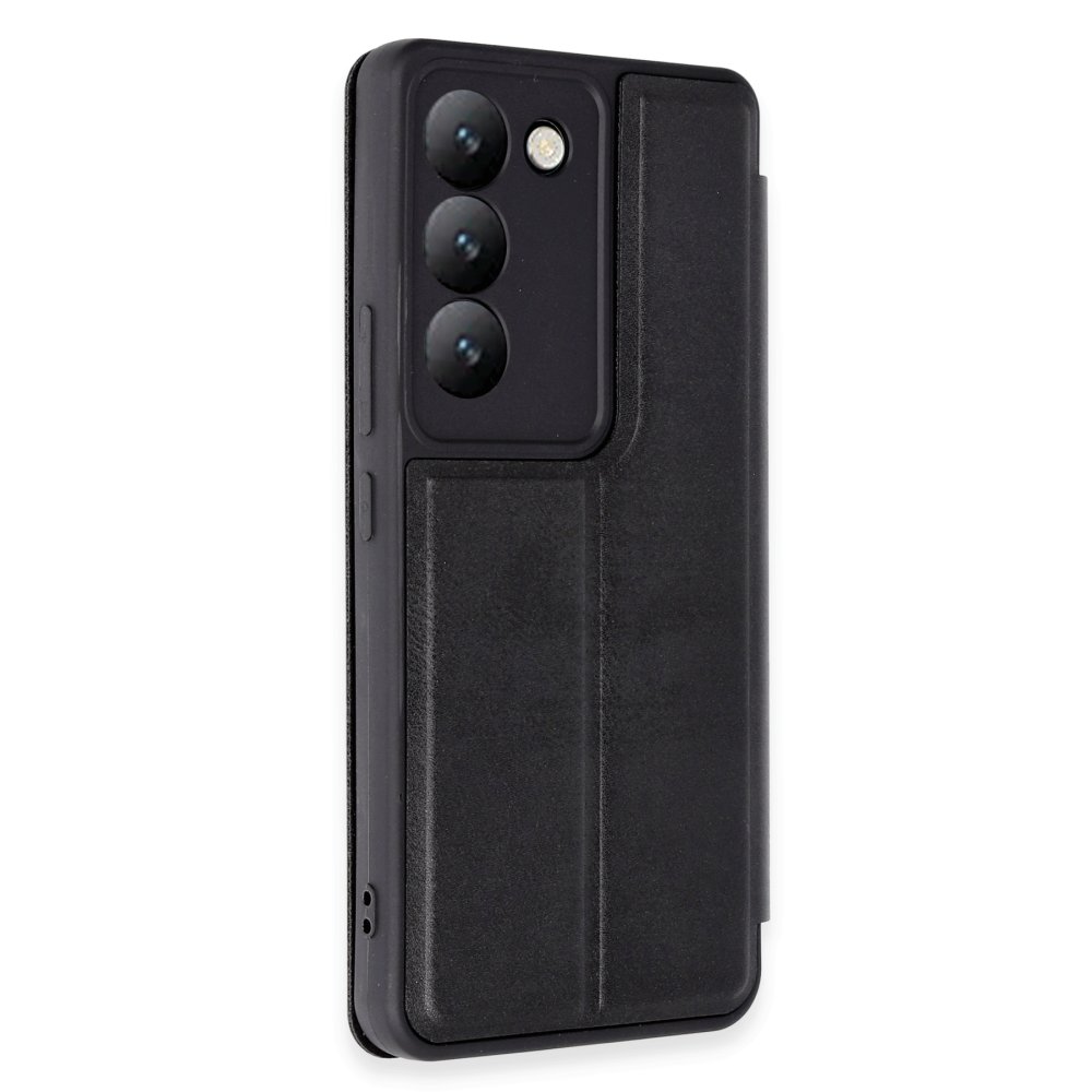  Vivo V30 Lite 4G Kılıf Flip Cover - Siyah