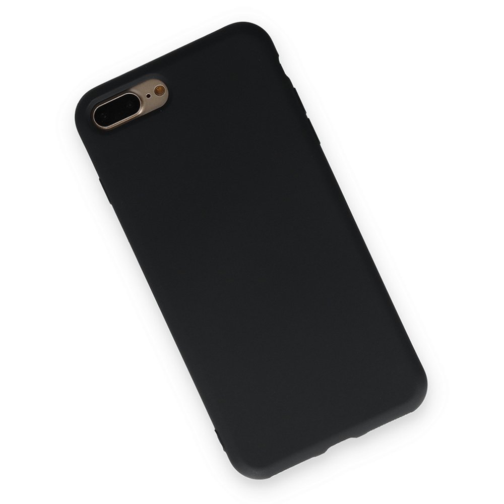 iPhone 8 Plus Kılıf Nano içi Kadife Silikon - Siyah iPhone 8 Plus Kılıf Nano içi Kadife Silikon - Siyah