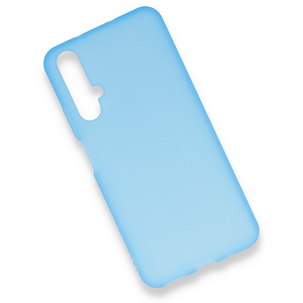 Huawei Nova 5T Kılıf Hopi Silikon - Mavi Huawei Nova 5T Kılıf Hopi Silikon - Mavi