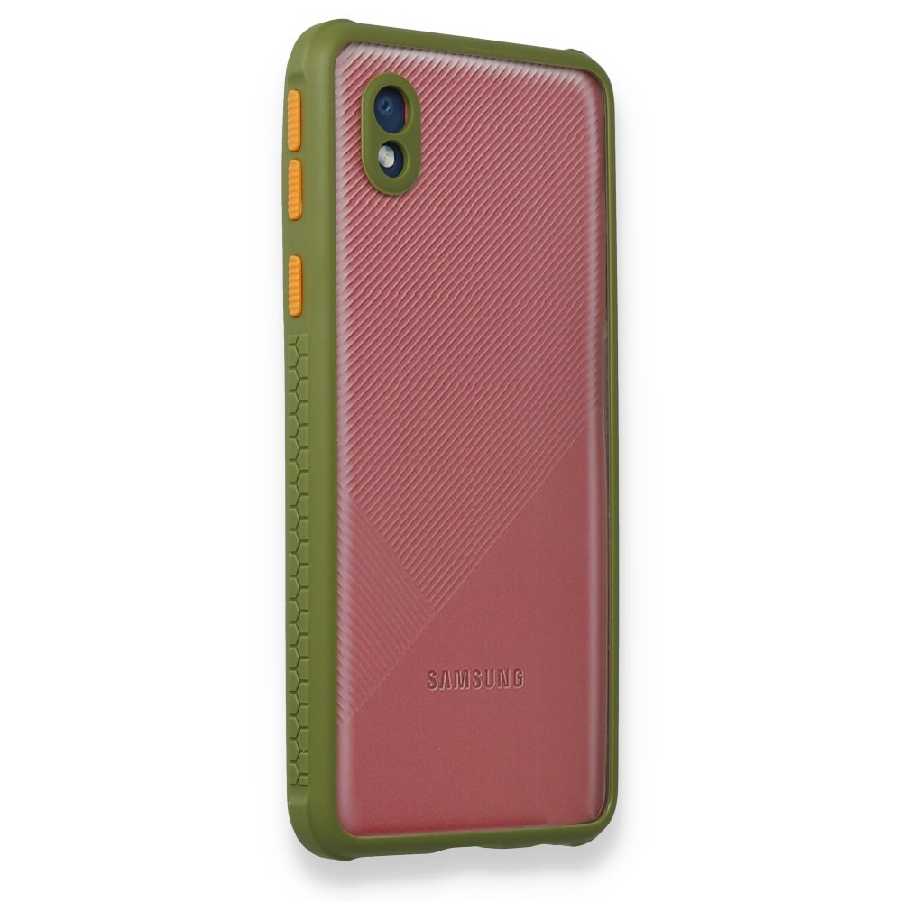 Samsung Galaxy A01 Core Kılıf Miami Şeffaf Silikon - Yeşil Samsung Galaxy A01 Core Kılıf Miami Şeffaf Silikon - Yeşil