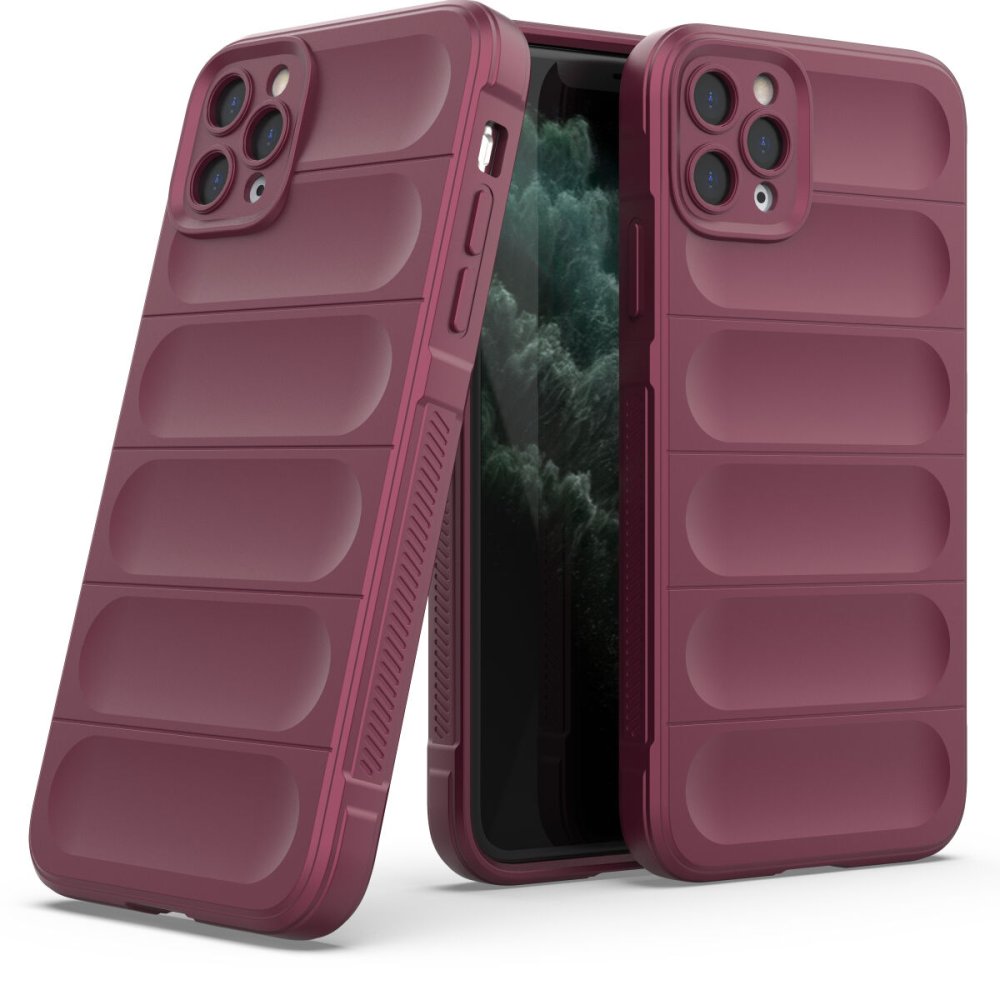 iPhone 11 Pro Max Kılıf Optimum Silikon - Bordo iPhone 11 Pro Max Kılıf Optimum Silikon - Bordo