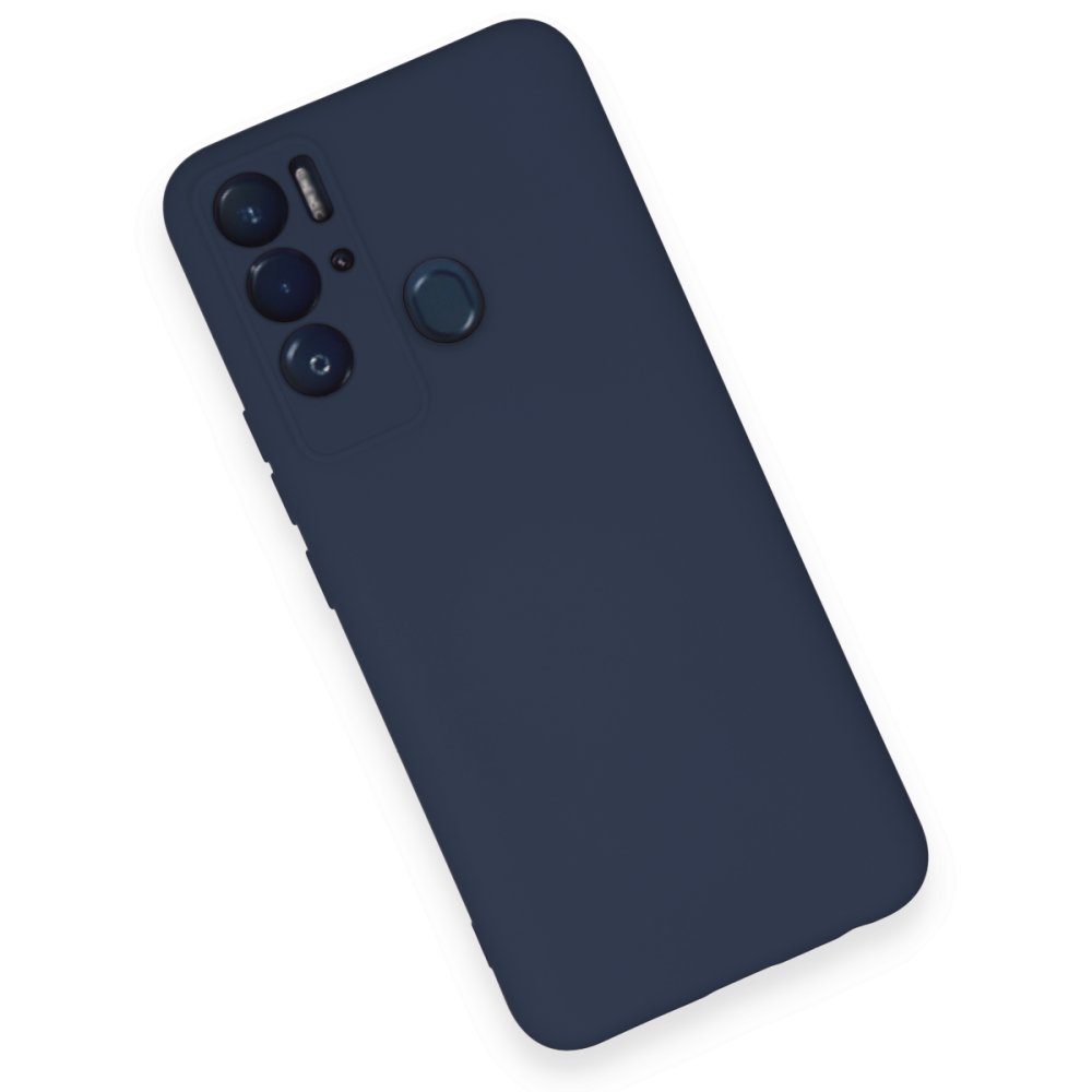 Tecno Pova Neo Kılıf Nano içi Kadife Silikon - Lacivert Tecno Pova Neo Kılıf Nano içi Kadife Silikon - Lacivert