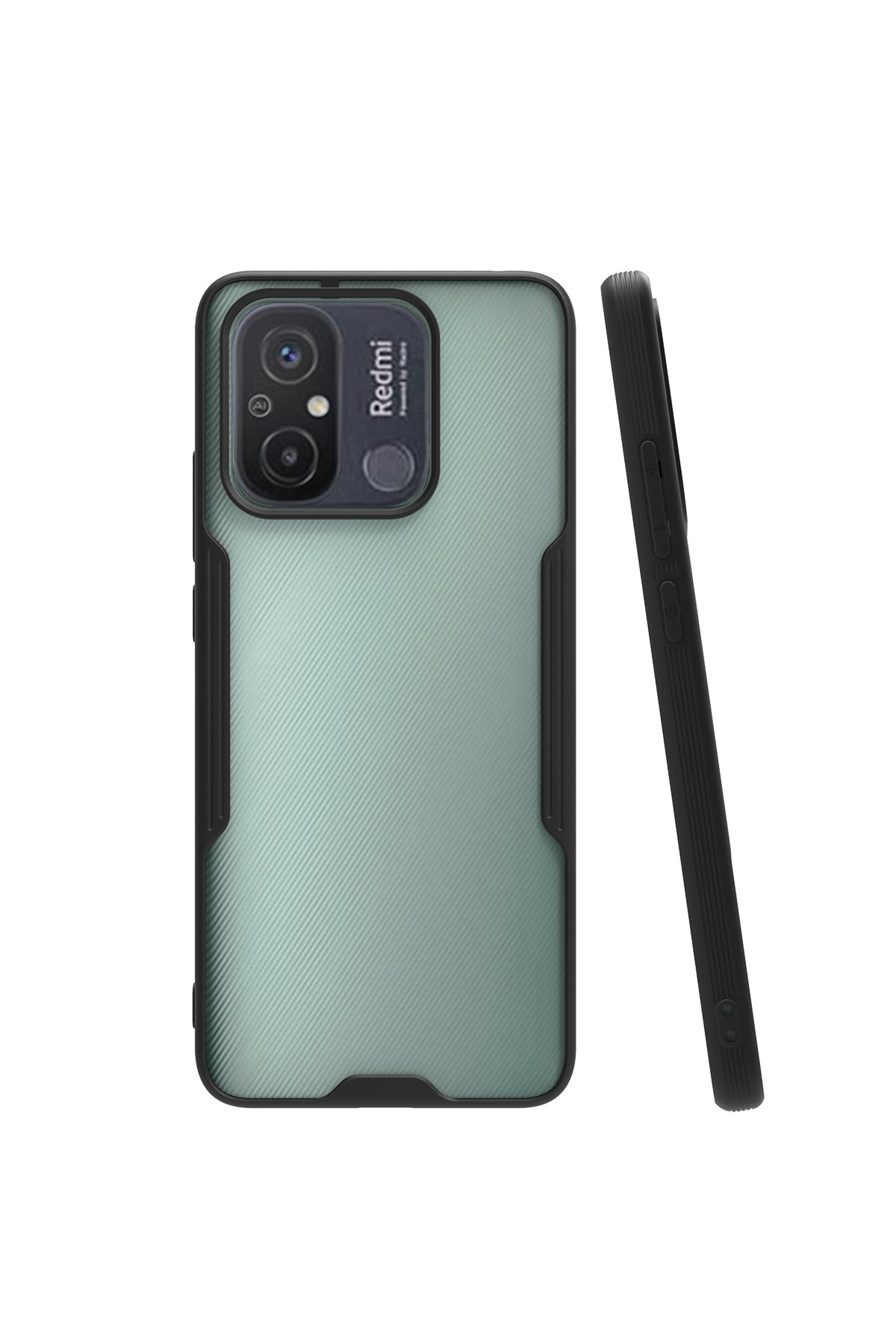 Redmi 12C Kılıf Platin Silikon - Siyah Redmi 12C Kılıf Platin Silikon - Siyah