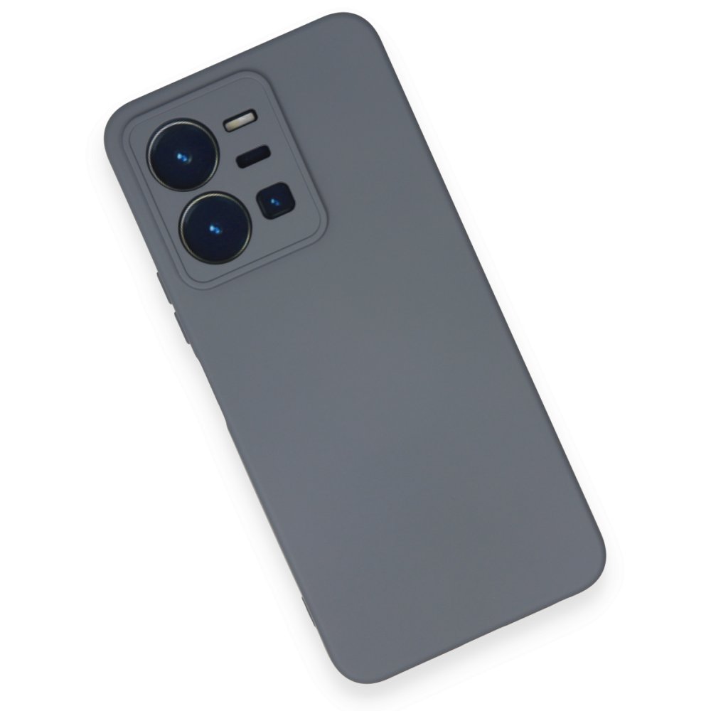 Vivo Y35 Kılıf Nano içi Kadife Silikon - Gri Vivo Y35 Kılıf Nano içi Kadife Silikon - Gri