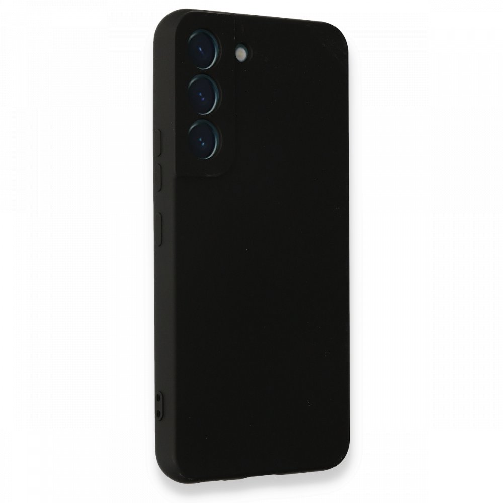  Samsung Galaxy S22 Plus Kılıf Nano içi Kadife Silikon - Siyah
