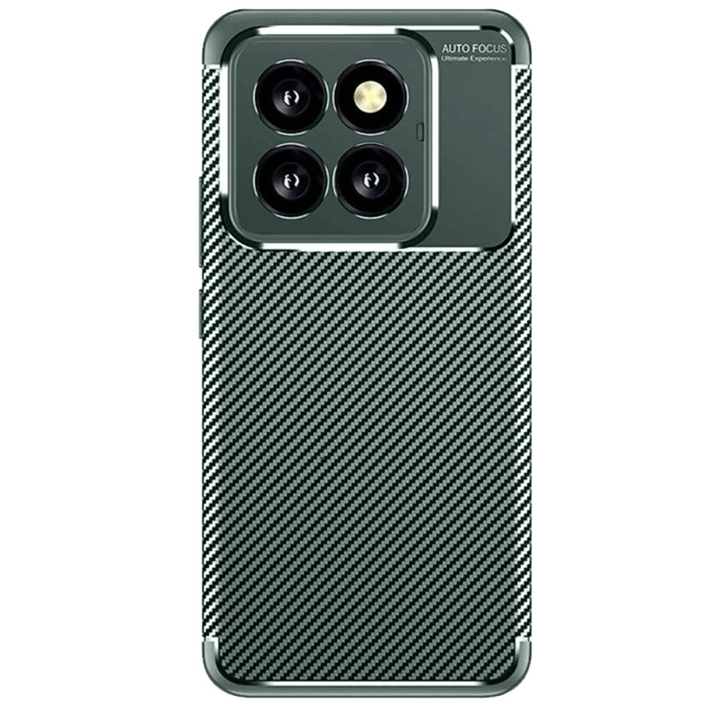 Xiaomi Mi 14T Pro Kılıf Auto Focus Karbon Kapak - Koyu Yeşil Xiaomi Mi 14T Pro Kılıf Auto Focus Karbon Kapak - Koyu Yeşil