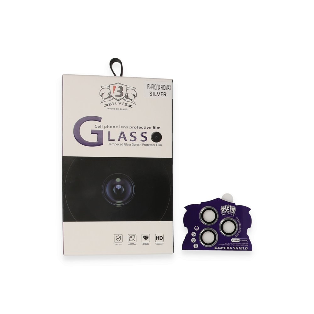  iPhone 14 Pro Bilvis Titan Kamera Lens - Gümüş
