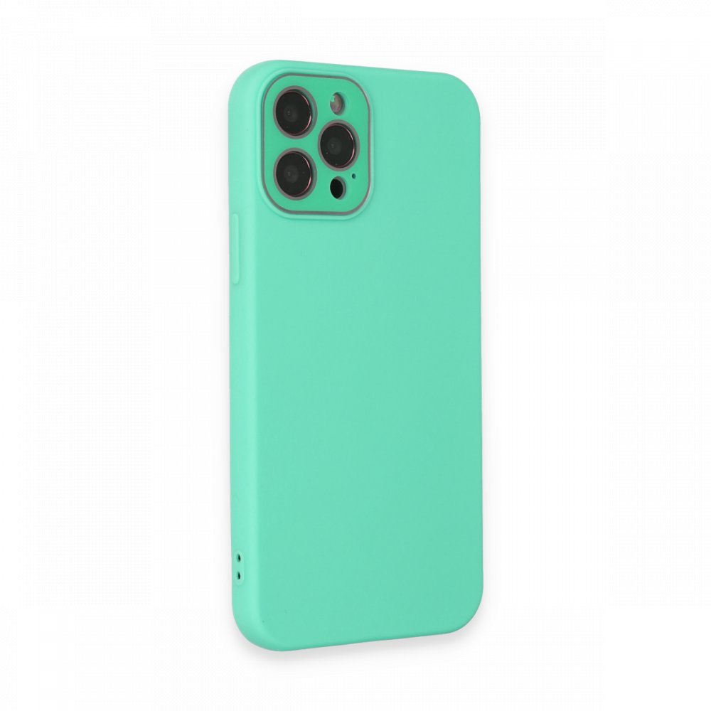  iPhone 12 Pro Kılıf Lansman Glass Kapak - Turkuaz