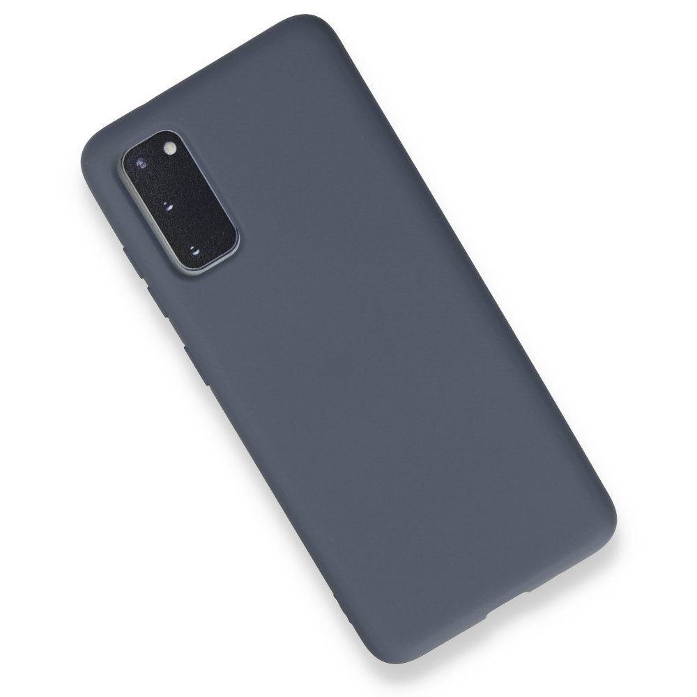  Samsung Galaxy S20 Kılıf Nano içi Kadife Silikon - Gri