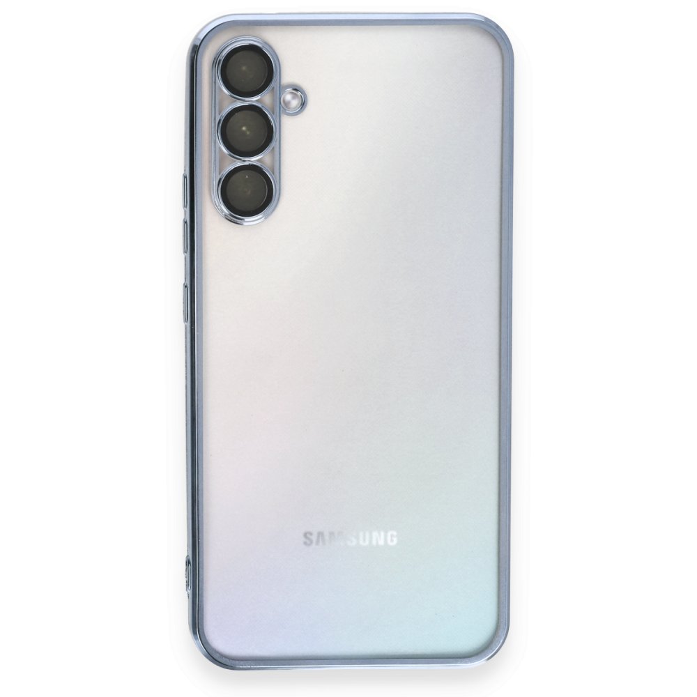  Samsung Galaxy A54 5G Kılıf Razer Lensli Silikon - Açık Mavi