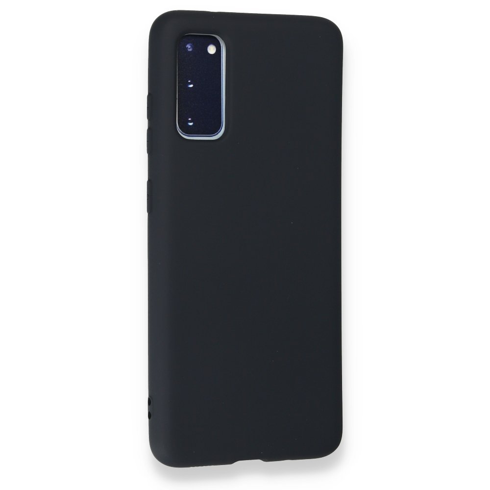  Samsung Galaxy S20 Kılıf Nano içi Kadife Silikon - Lacivert