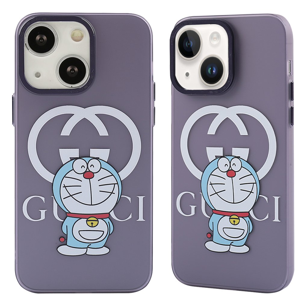  iPhone 14 Kılıf Prada Desenli Kapak - Prada Mor - 3