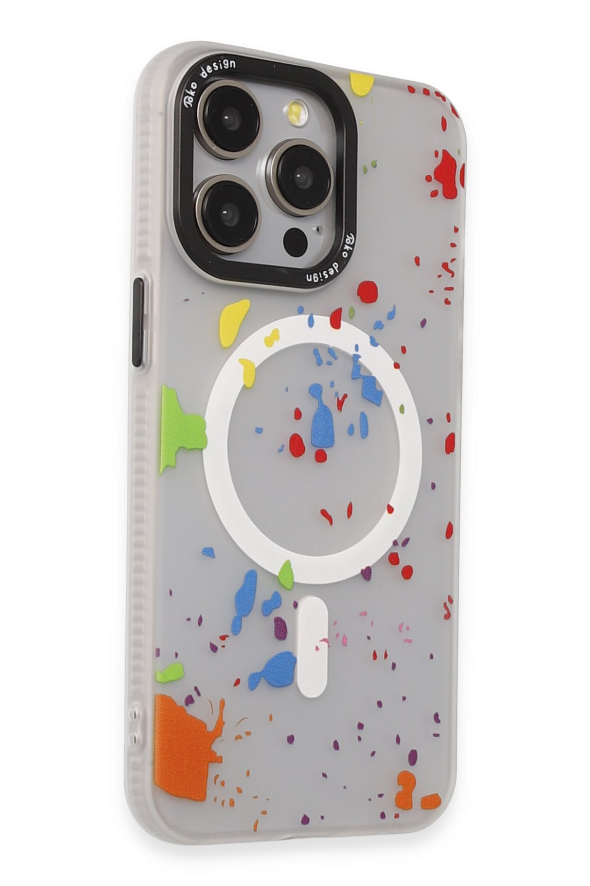Joko iPhone 14 Pro Colorful Magsafe Kapak - Şeffaf