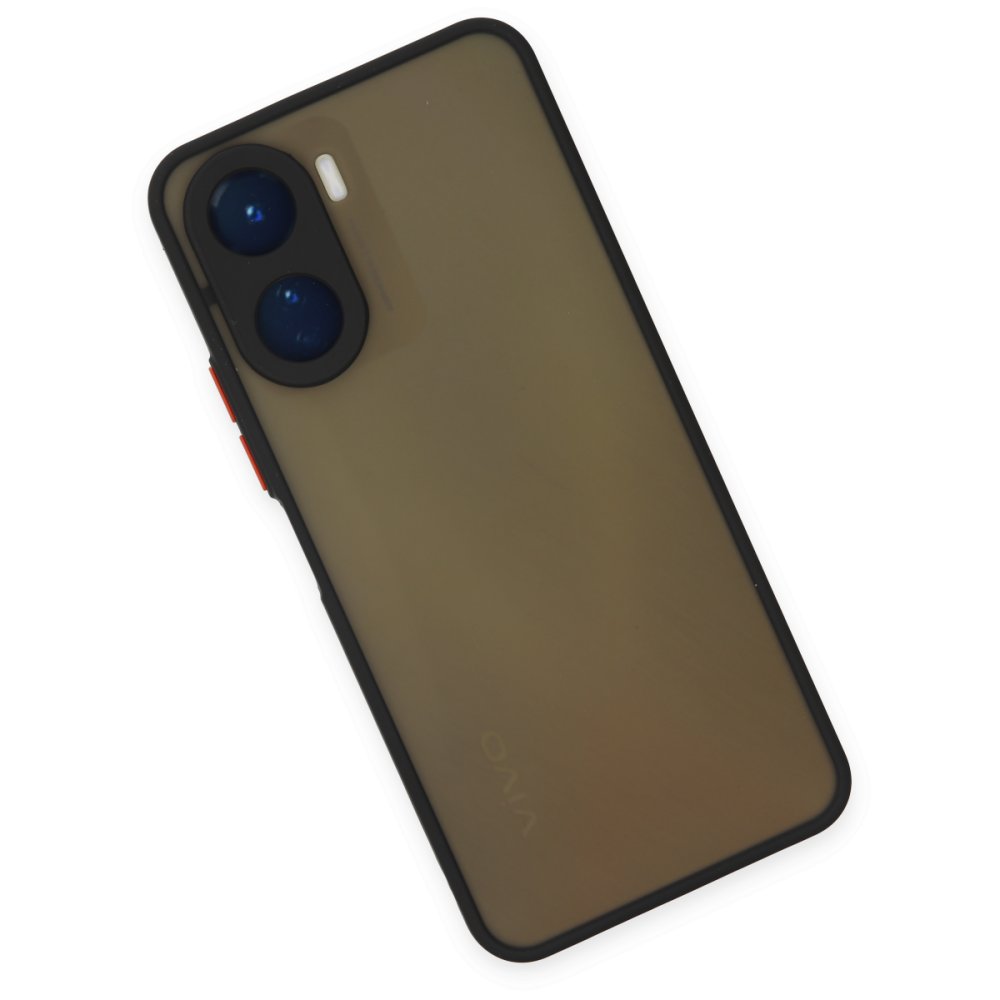 Vivo Y16 Kılıf Montreal Silikon Kapak - Siyah Vivo Y16 Kılıf Montreal Silikon Kapak - Siyah