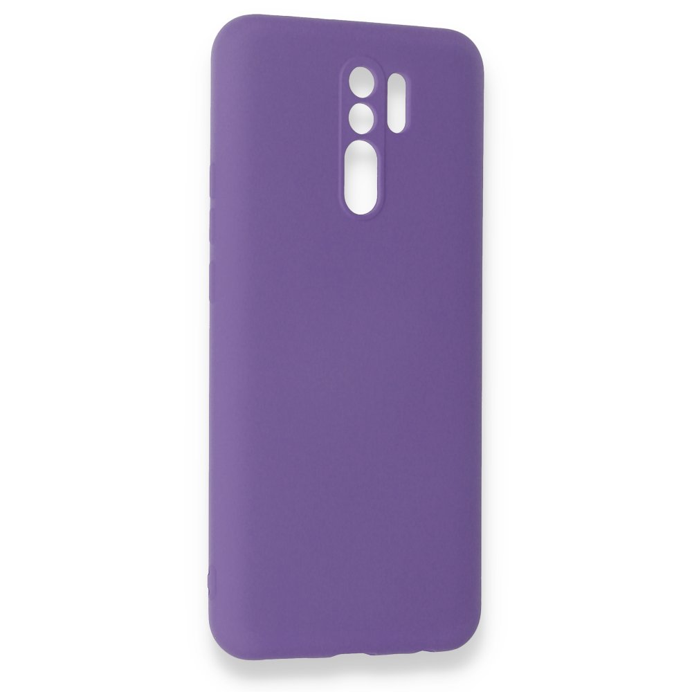 Redmi 9 Kılıf Nano içi Kadife Silikon - Mor Redmi 9 Kılıf Nano içi Kadife Silikon - Mor