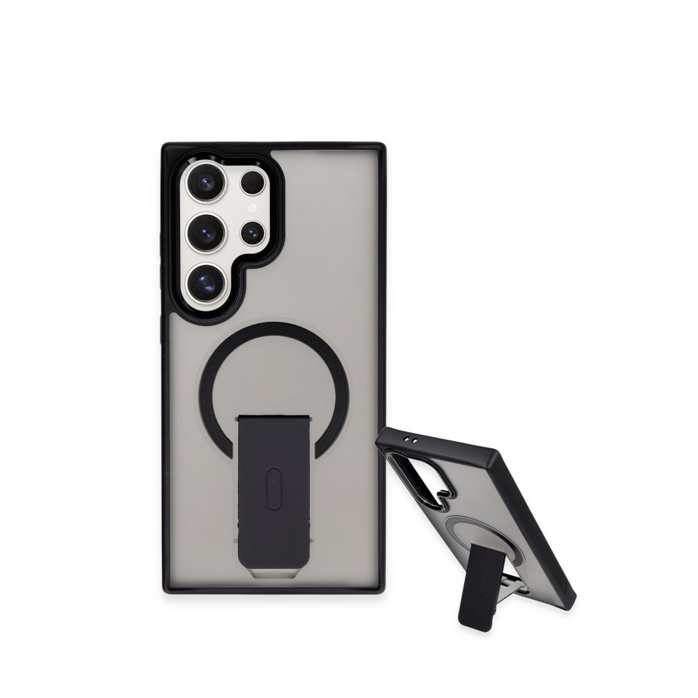  Samsung Galaxy S24 Ultra Tork Magsafe Standlı Kapak - Siyah