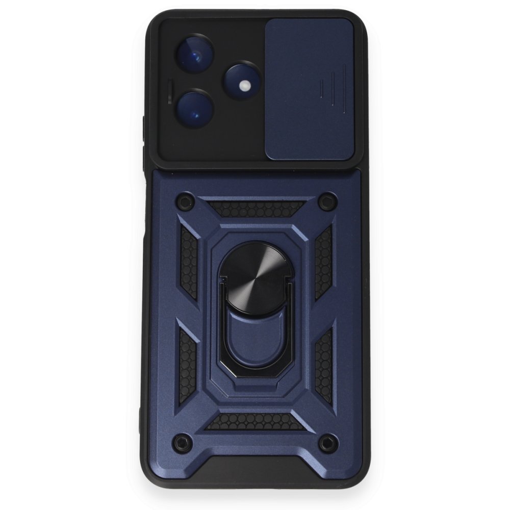 Realme C53 Kılıf Pars Lens Yüzüklü Silikon - Lacivert Realme C53 Kılıf Pars Lens Yüzüklü Silikon - Lacivert