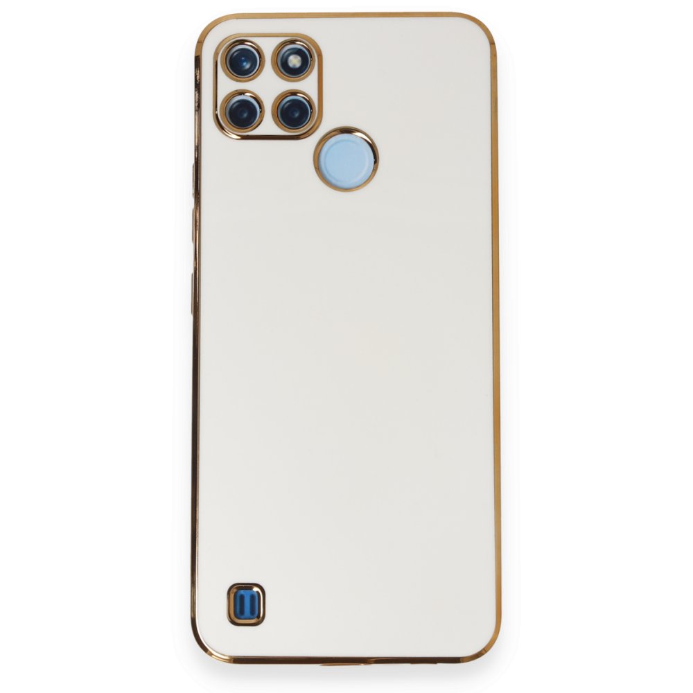  Realme C21Y Kılıf Volet Silikon - Beyaz