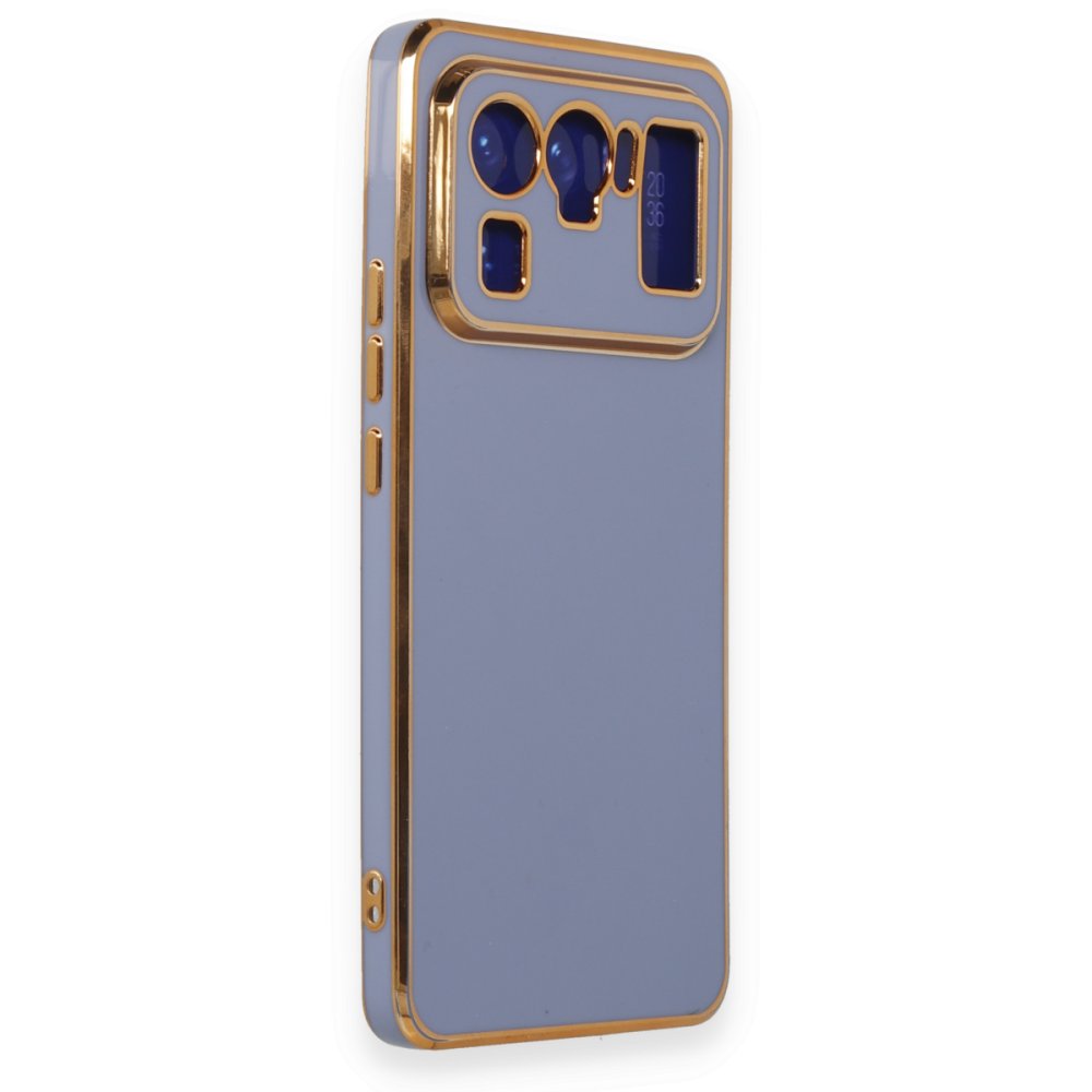 Xiaomi Mi 11 Ultra Kılıf Volet Silikon - Mavi  Xiaomi Mi 11 Ultra Kılıf Volet Silikon - Mavi