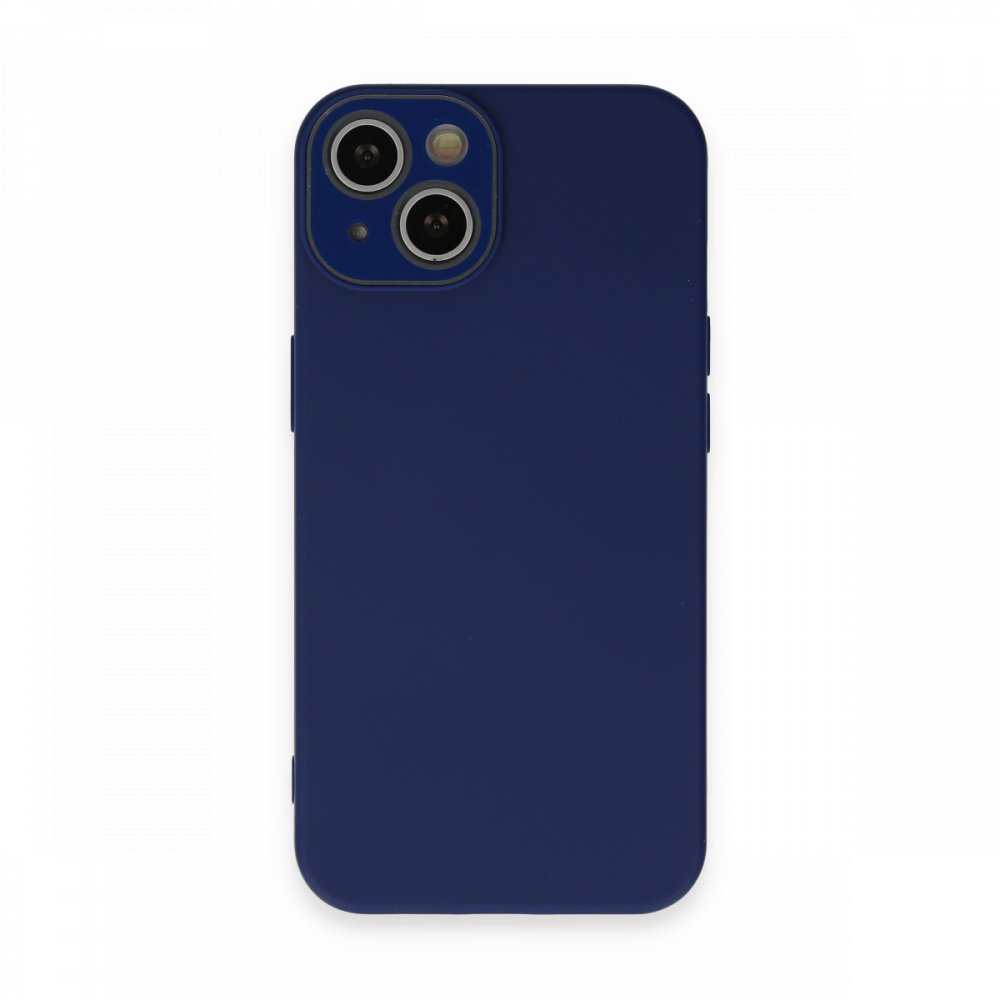  iPhone 13 Kılıf Lansman Glass Kapak - Sky Blue