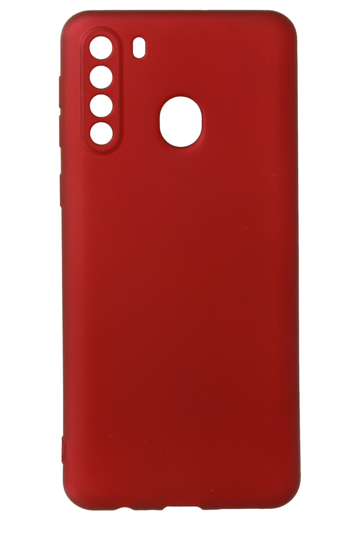  Samsung Galaxy A21 Kılıf First Silikon - Bordo