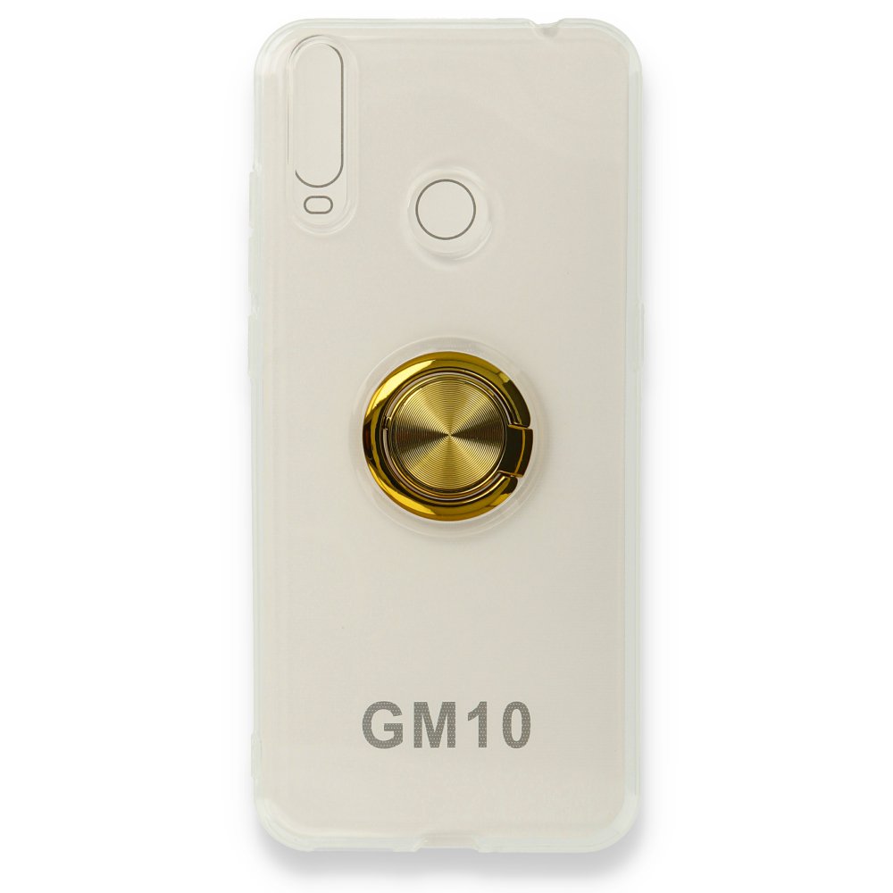  General Mobile GM 10 Kılıf Gros Yüzüklü Silikon - Gold