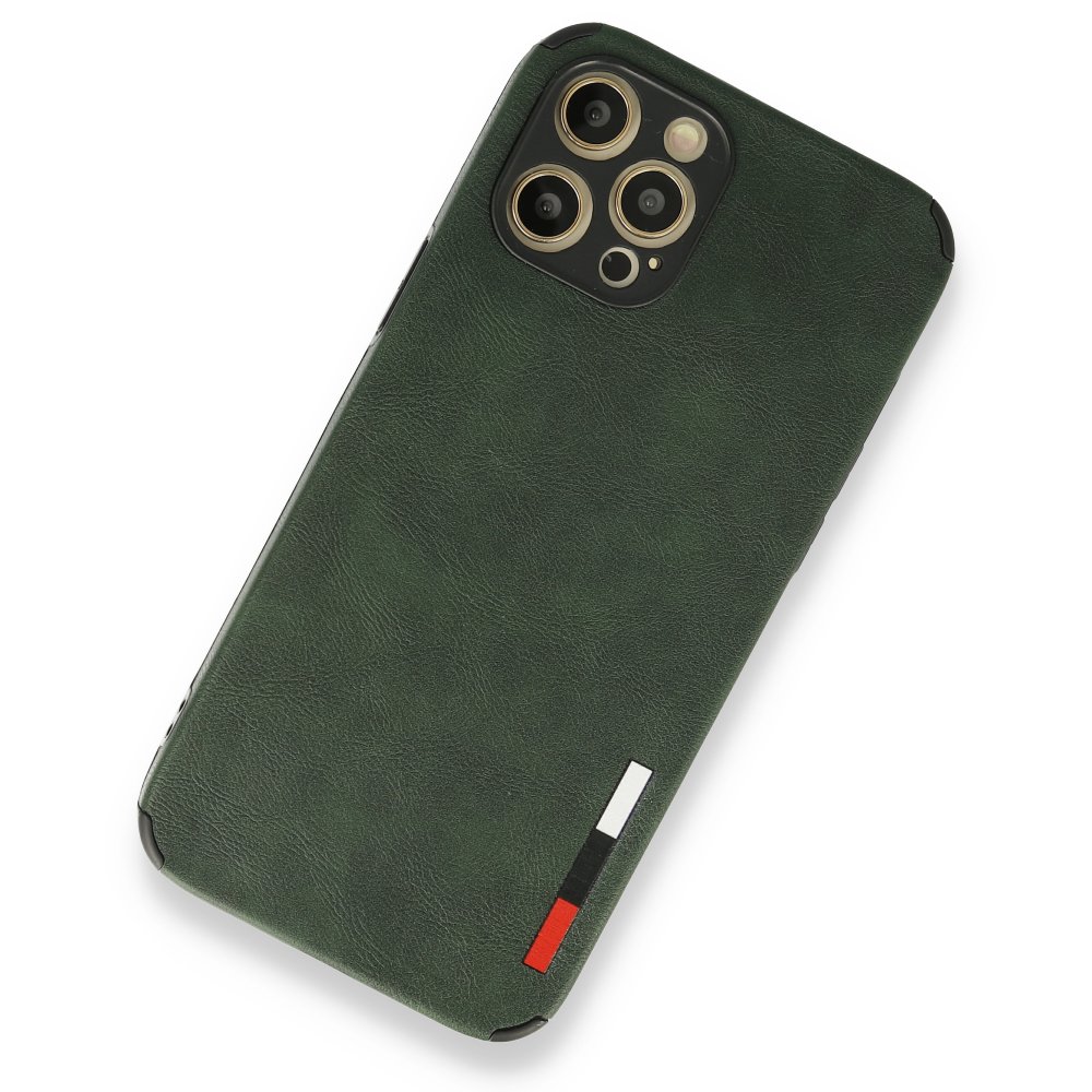  iPhone 12 Pro Max Kılıf Loop Deri Silikon - Yeşil
