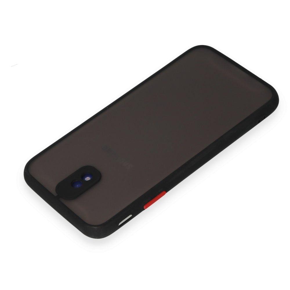  Samsung Galaxy J7 Pro / J730 Kılıf Montreal Silikon Kapak - Siyah