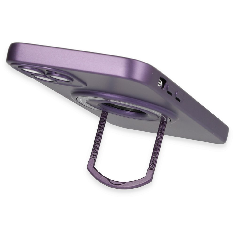  iPhone 12 Pro Max Kılıf Lukka Magneticsafe Kapak - Derin Mor