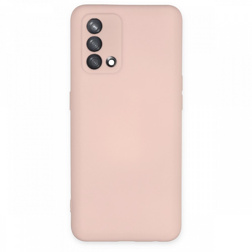 Oppo A74 4G Kılıf Nano içi Kadife Silikon - Pudra  Oppo A74 4G Kılıf Nano içi Kadife Silikon - Pudra
