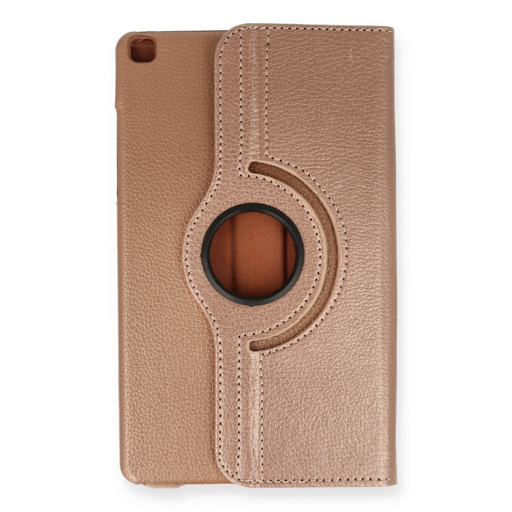 Samsung Galaxy Tab A9 Kılıf 360 Tablet Deri Kılıf - Rose Gold