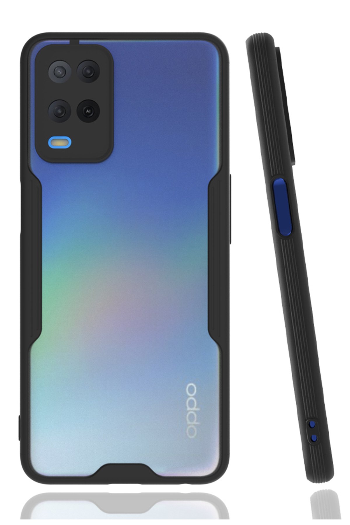 Oppo A54 4G Kılıf Platin Silikon - Siyah Oppo A54 4G Kılıf Platin Silikon - Siyah