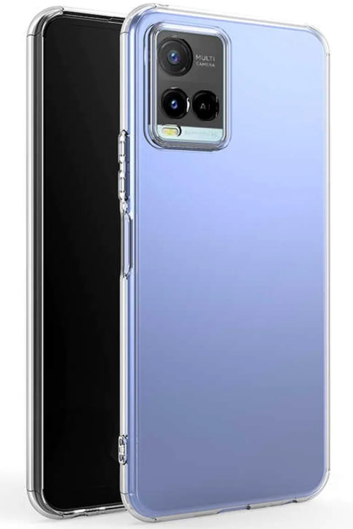  Vivo Y21S Kılıf Lüx Şeffaf Silikon
