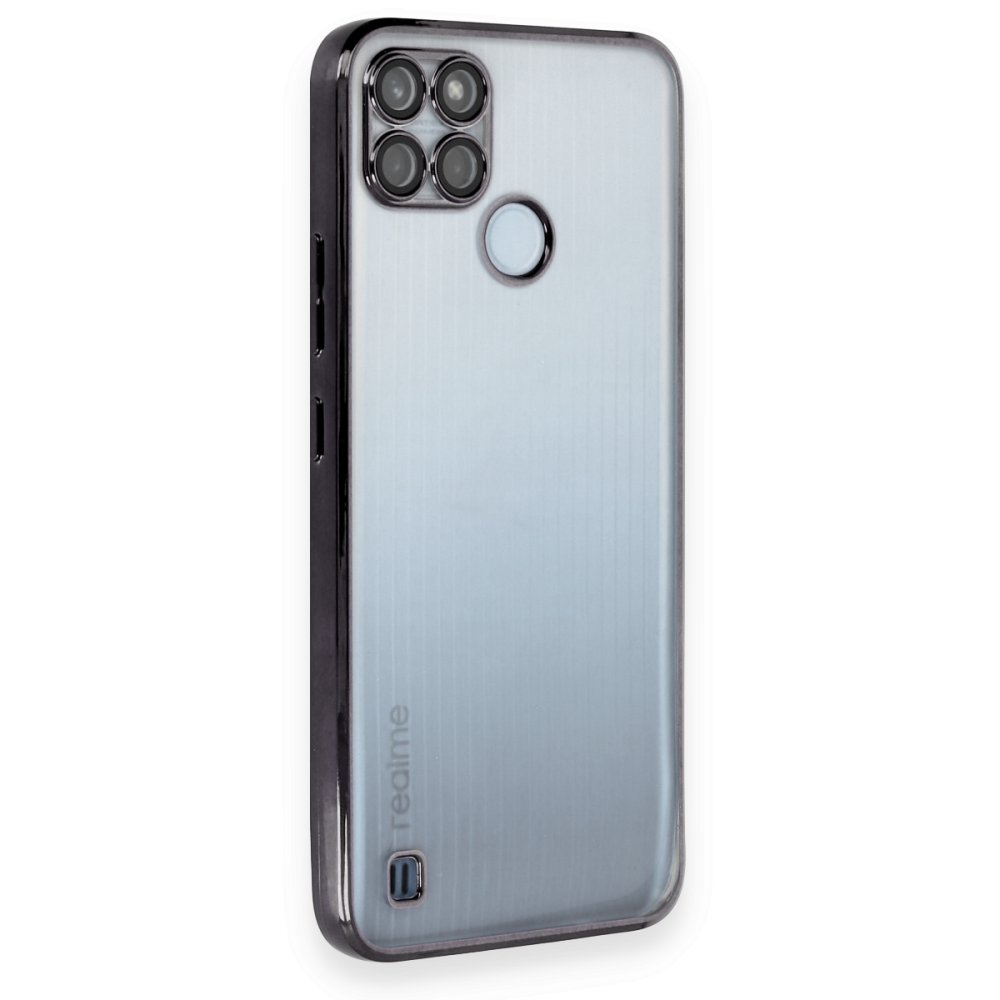  Realme C21Y Kılıf Razer Lensli Silikon - Siyah