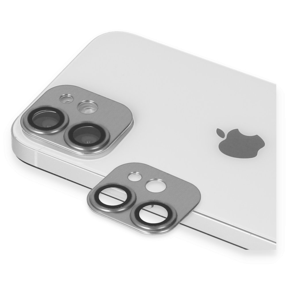iPhone 11 Pers Alüminyum Kamera Lens - Gümüş iPhone 11 Pers Alüminyum Kamera Lens - Gümüş