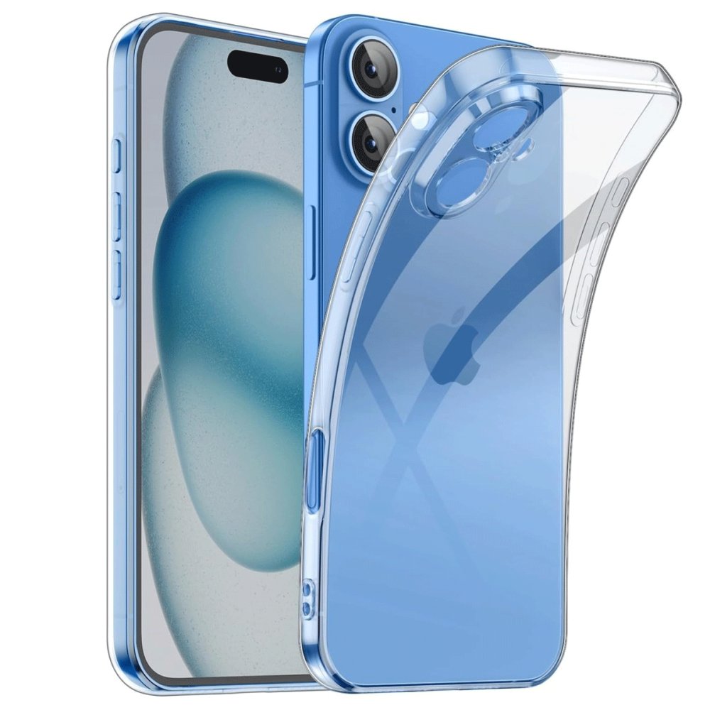 iPhone 16 Plus Kılıf Lüx Şeffaf Silikon  iPhone 16 Plus Kılıf Lüx Şeffaf Silikon