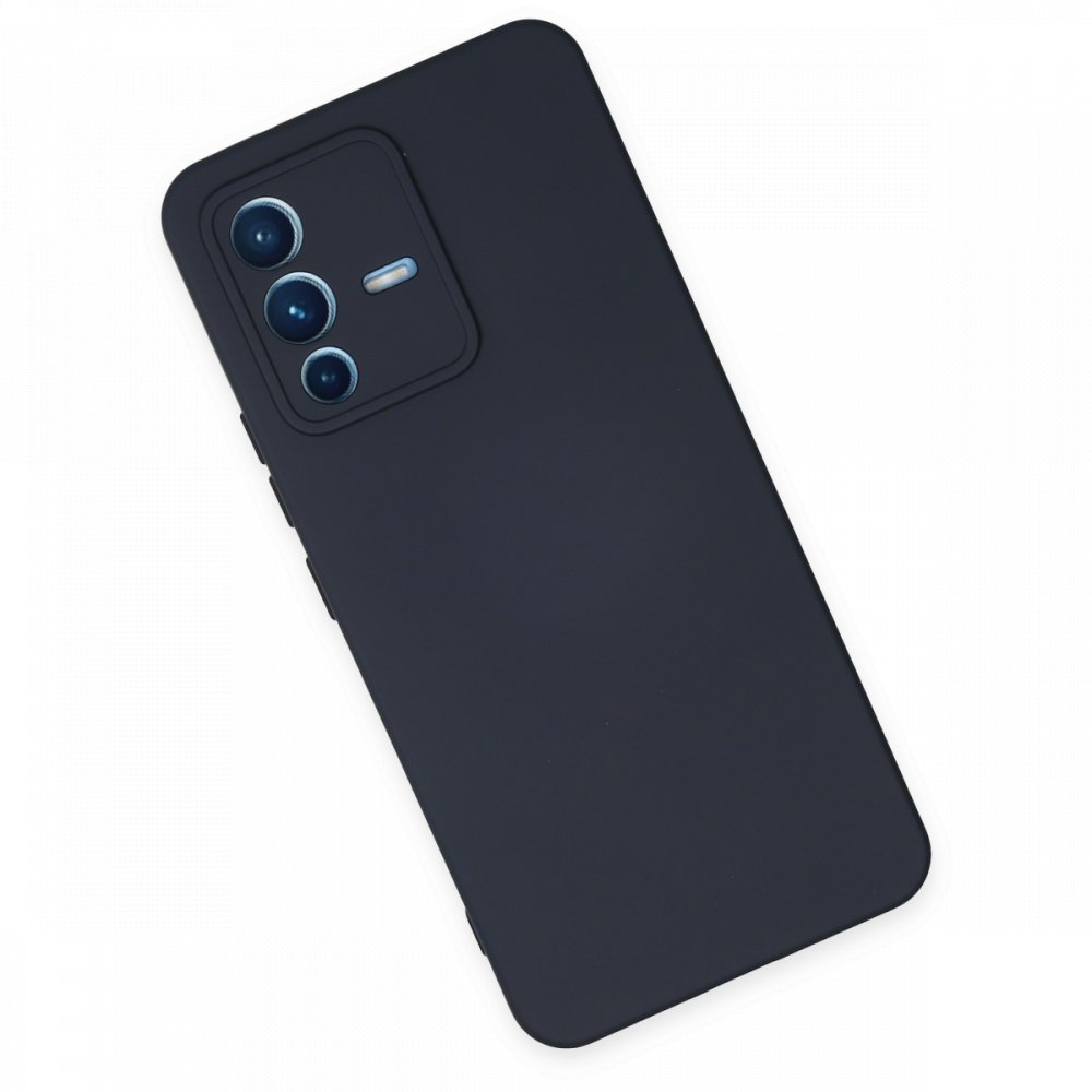  Vivo V23 5G Kılıf Nano içi Kadife Silikon - Lacivert
