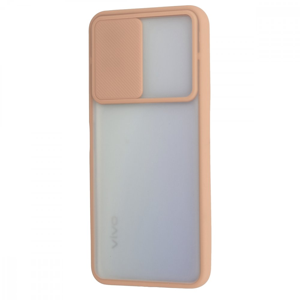  Vivo Y51 Kılıf Palm Buzlu Kamera Sürgülü Silikon - Pembe