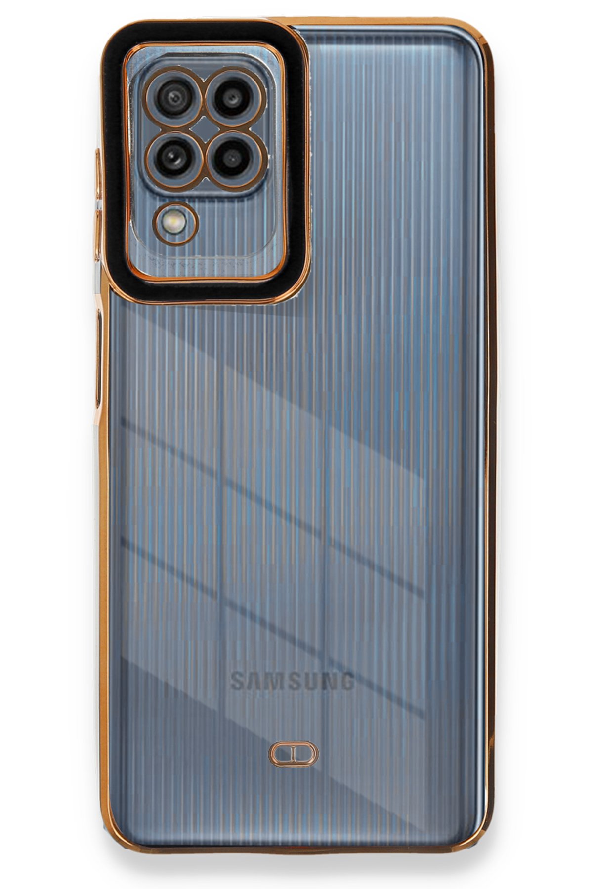  Samsung Galaxy M32 Kılıf Liva Lens Silikon - Siyah