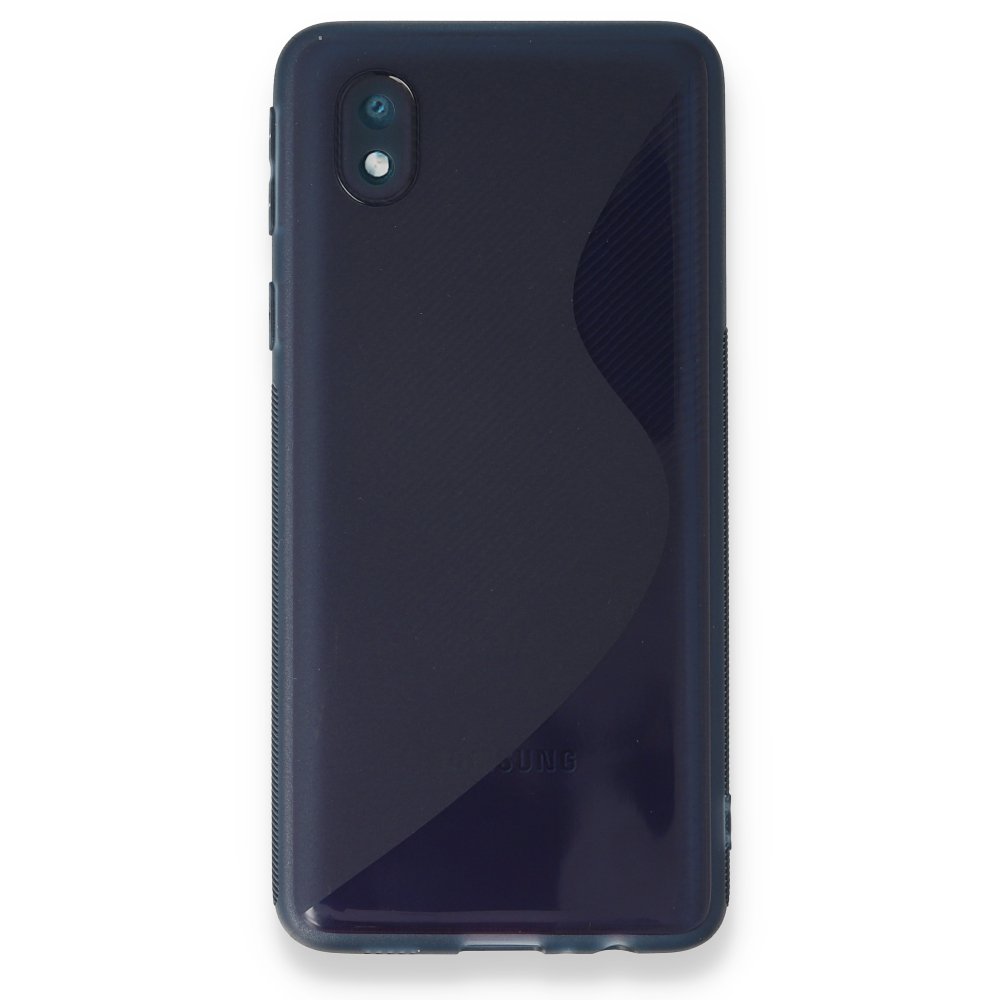  Samsung Galaxy A01 Core Kılıf S Silikon - Mavi