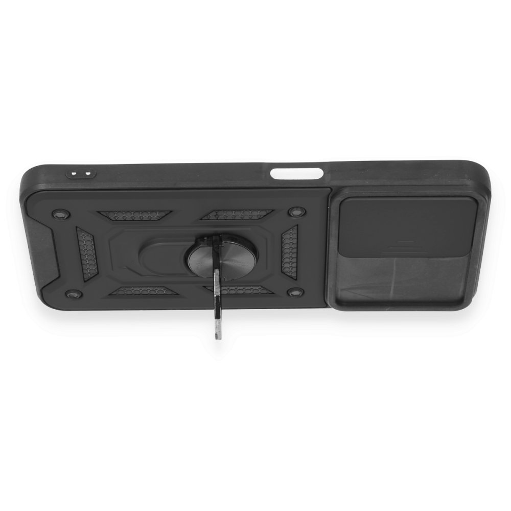 Realme C35 Kılıf Pars Lens Yüzüklü Silikon - Siyah  Realme C35 Kılıf Pars Lens Yüzüklü Silikon - Siyah