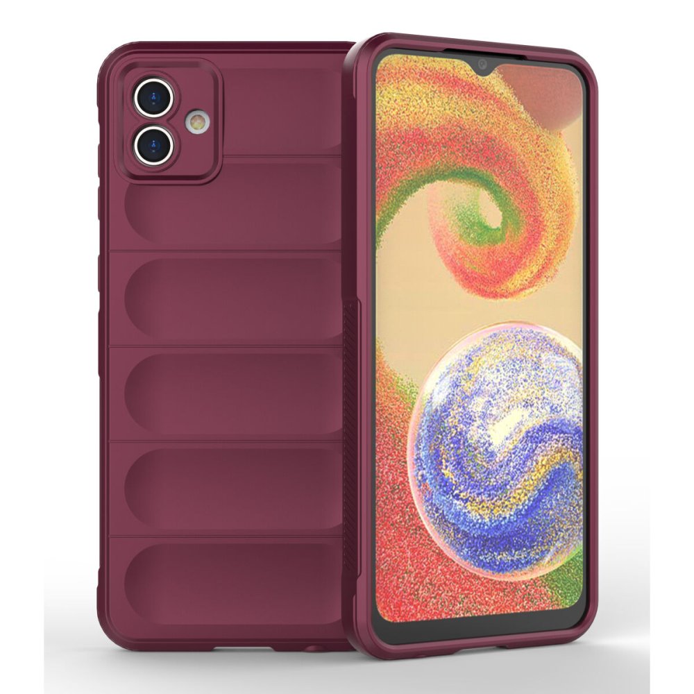  Samsung Galaxy A04E Kılıf Optimum Silikon - Bordo