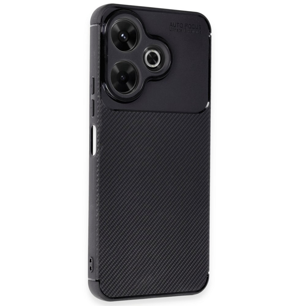 Redmi 13 4G Kılıf Auto Focus Karbon Kapak - Siyah Redmi 13 4G Kılıf Auto Focus Karbon Kapak - Siyah