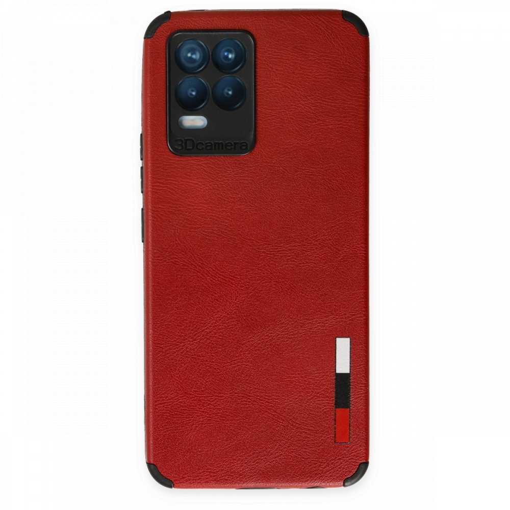  Realme 8 Pro Kılıf Loop Deri Silikon - Kırmızı