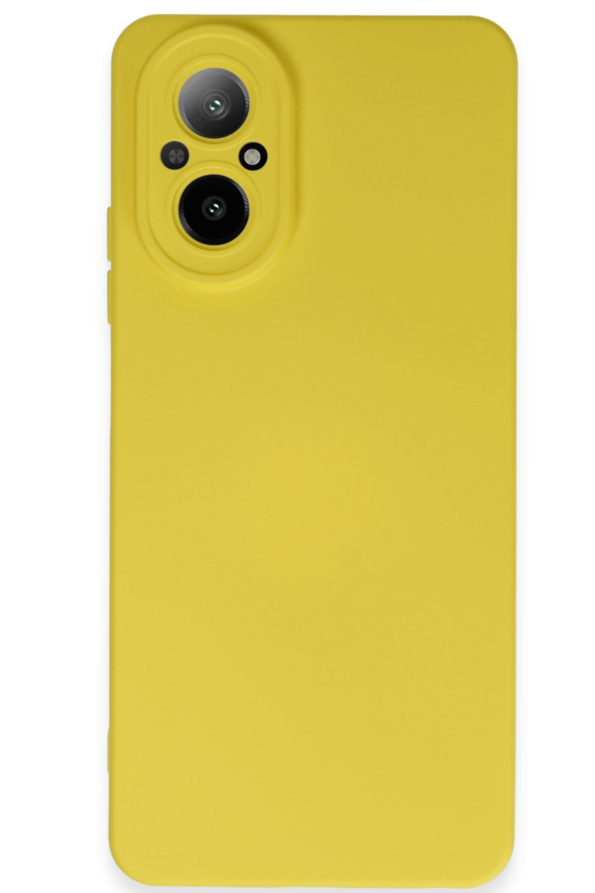 Realme 12 Lite Kılıf Nano içi Kadife Silikon - Sarı  Realme 12 Lite Kılıf Nano içi Kadife Silikon - Sarı