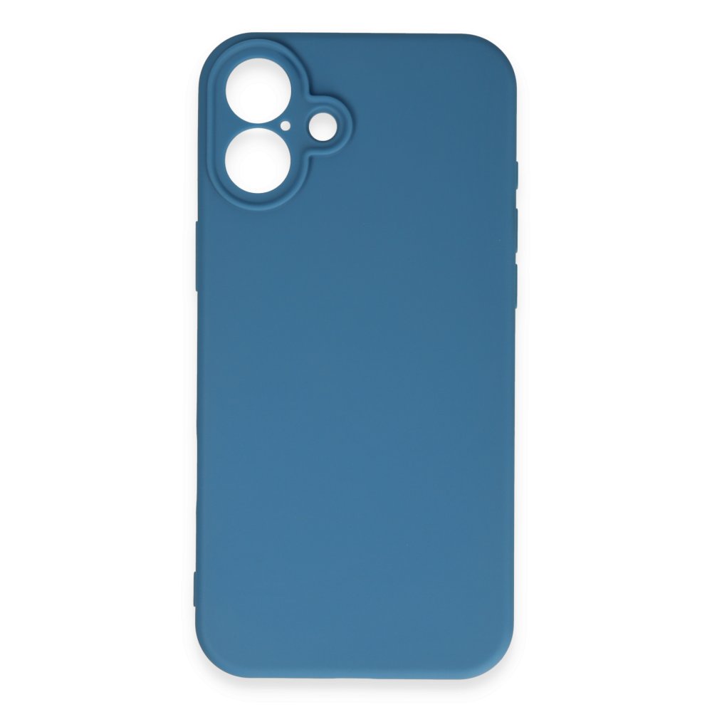 iPhone 16 Plus Kılıf First Silikon - Mavi iPhone 16 Plus Kılıf First Silikon - Mavi